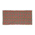 Geometric Diamond Beach Towel – Retro Red & Black Pattern