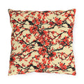 Outdoor Pillow - Red Cherry Blossom Floral Pattern