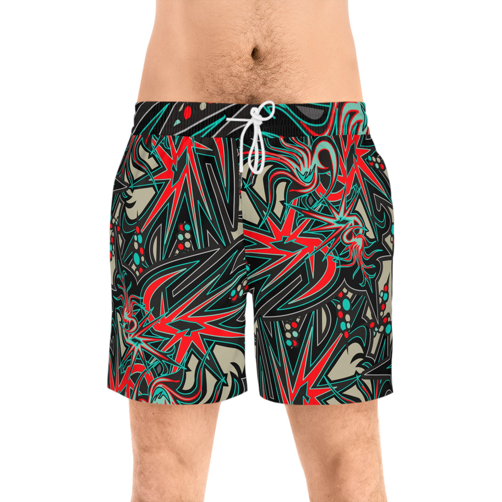 Men's Mid-Length Swim Shorts (AOP)
