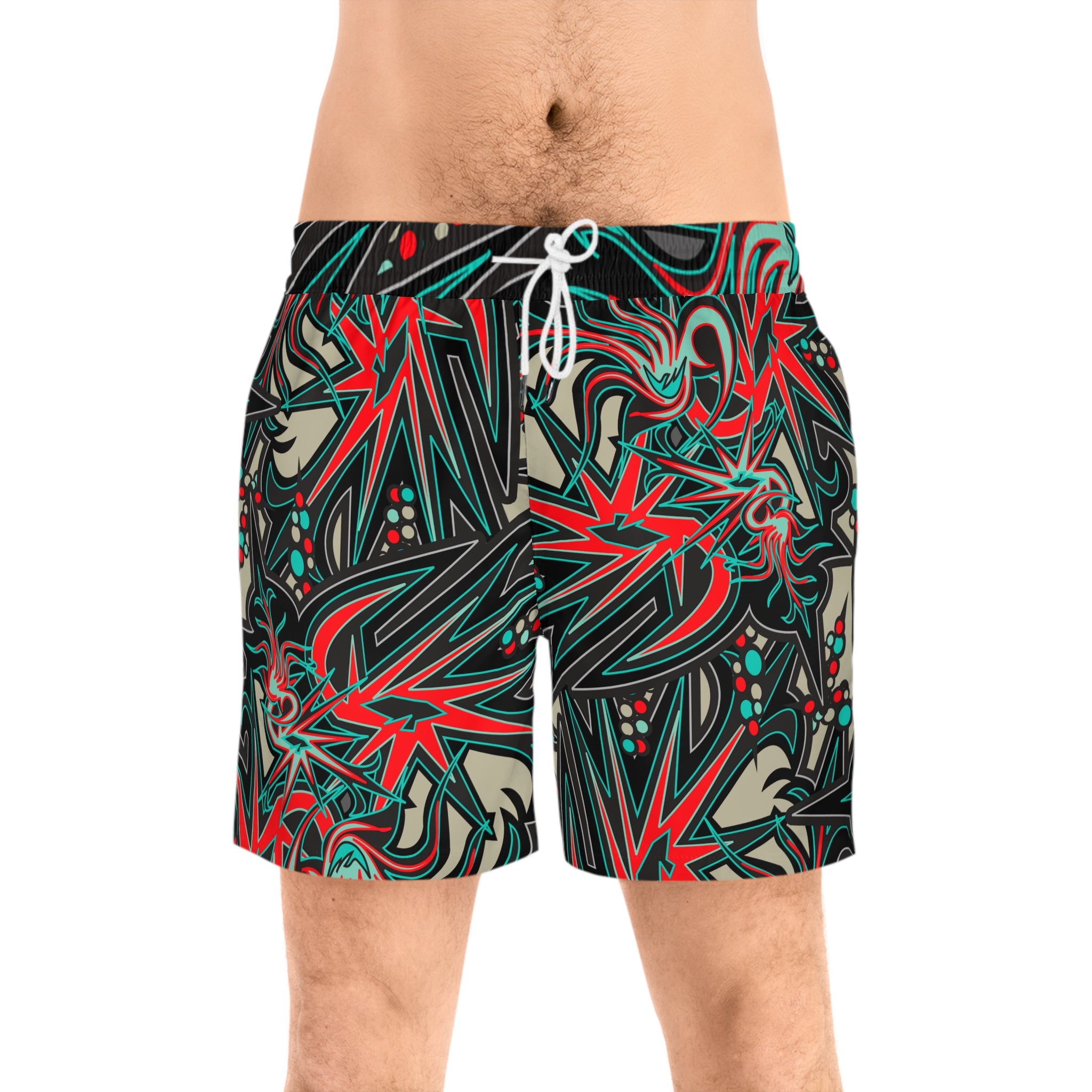 Men's Mid-Length Swim Shorts (AOP)